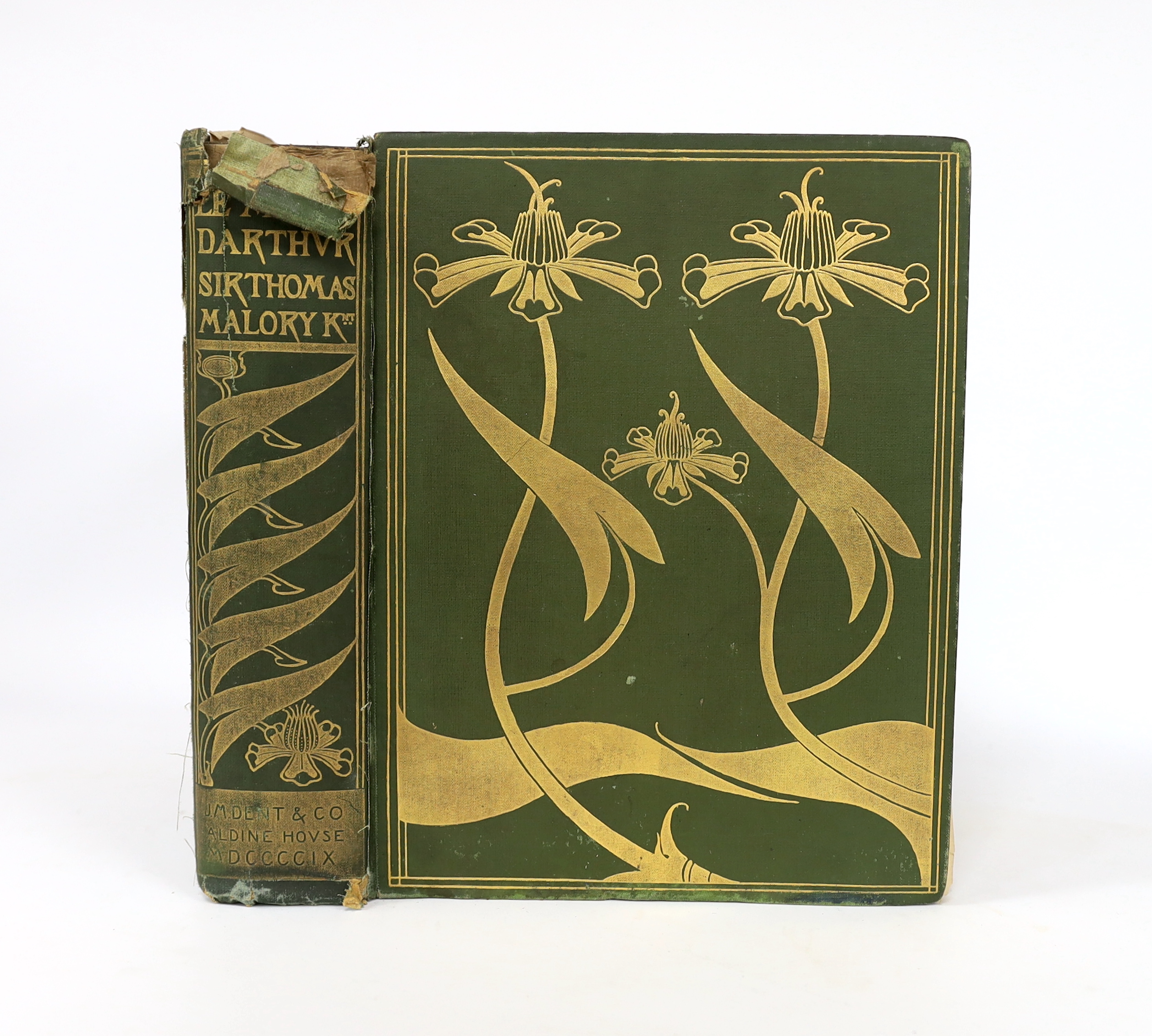 Malory, Sir Thomas - The Birth Life and Acts of King Arthur of his Knights of the Round Table....With an introduction by Professor Rhys and embellished with many original designs by Aubrey Beardsley. (the 2nd Beardsley e